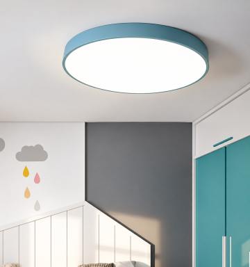 AZURA – модерен LED плафон Ø500 мм | 33W, 3 цветни температури, син