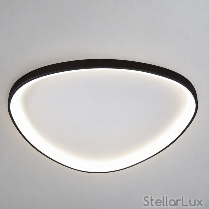 LED плафон TRINITY HALO – Ø450 мм, 28W, 3 цветни температури, черен