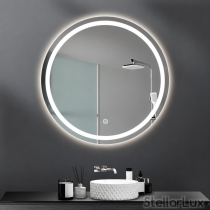 LED огледало AURA 60 – 3 цвята светлина, Anti-Fog функция, Ø600 мм