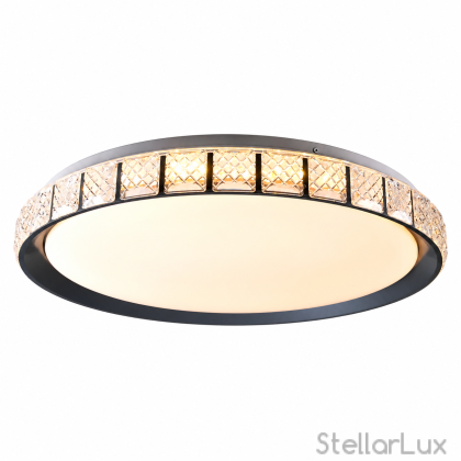 LED плафон CRYSTELLO – кристален блясък, 3 цветни температури, Ø500 мм, 33W