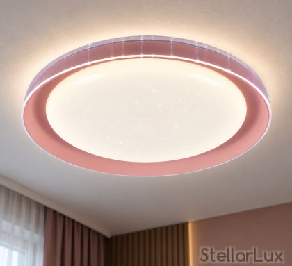 LED плафон AURA PINK – Ø53 см, 33W, 3 цветни температури
