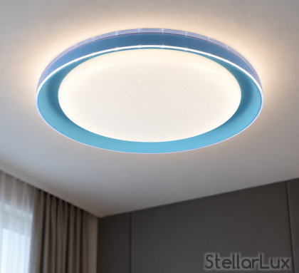 LED плафон AURORA BLUE 33W – Ø53 см | 3 цветни температури 3000K / 4000K / 6000K