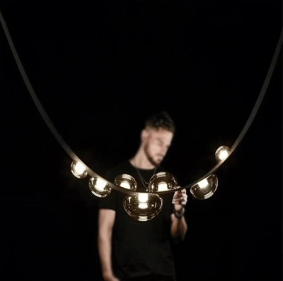 Кожен полилей Stellar Lux ECLIPSE – Черен, 18W, 3000K