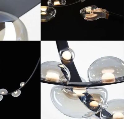 Кожен полилей Stellar Lux ECLIPSE – Черен, 18W, 3000K