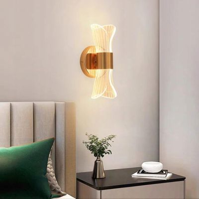 Аплик Stellar Lux AURORA – Злато, 12W, 3000K