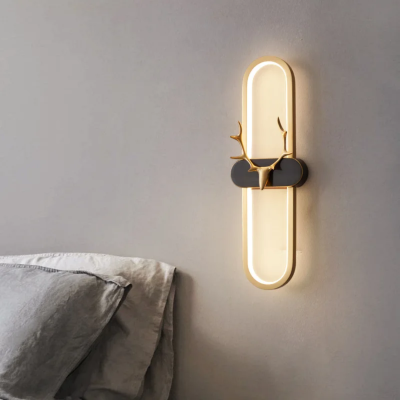 LED дизайнерски аплик Stellar Lux ANTLER – Черно/Злато, 3000K