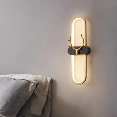 LED дизайнерски аплик Stellar Lux ANTLER – Черно/Злато, 3000K
