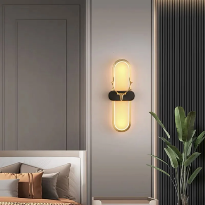 LED дизайнерски аплик Stellar Lux ANTLER – Черно/Злато, 3000K
