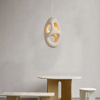 Пендел Stellar Lux Organic Stone – Сив, E27, 300 × 510 мм
