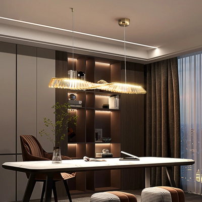 Линеен LED полилей Stellar Lux Crystal Twist – Злато, Кристал,3000k, 1200 мм
