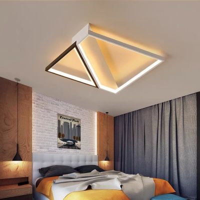 Vertex LED – Дизайнерски LED плафон в черно и бяло | 520 × 520 мм