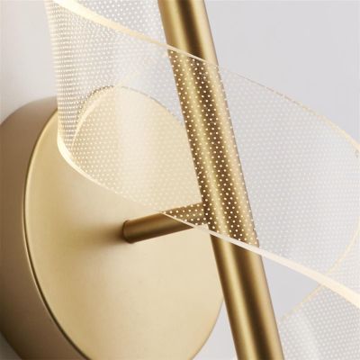 LUMINA SPIRAL – Дизайнерски LED аплик в злато с ефект „Светлинна спирала“ | 3000K