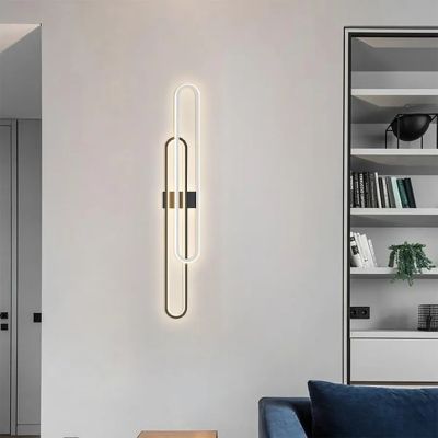 INFINITY DUO – Дизайнерски LED аплик 80 см в черно и бяло | 3000K
