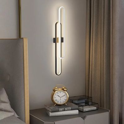 INFINITY DUO – Дизайнерски LED аплик 80 см в черно и бяло | 3000K