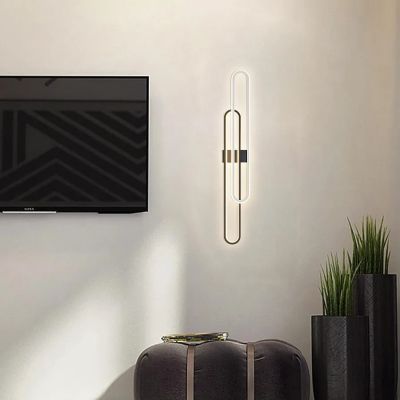 INFINITY DUO – Дизайнерски LED аплик 80 см в черно и бяло | 3000K