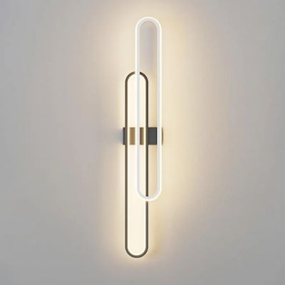INFINITY DUO – Дизайнерски LED аплик 80 см в черно и бяло | 3000K
