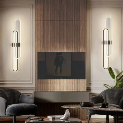 INFINITY DUO – Дизайнерски LED аплик 80 см в черно и бяло | 3000K
