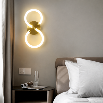 LED аплик INFINIA GOLD – скулптурна светлина в злато, 10W, 3000K