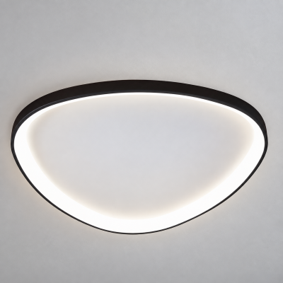 LED плафон TRINITY HALO – Ø450 мм, 28W, 3 цветни температури, черен