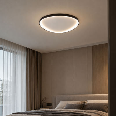 LED плафон TRINITY HALO – Ø450 мм, 28W, 3 цветни температури, черен