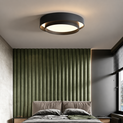LED плафон NERO HALO – 52W, Ø550 мм, 3000K, черен