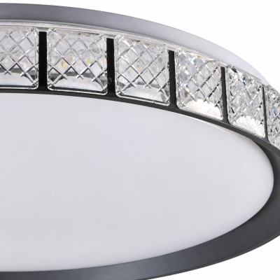 LED плафон CRYSTELLO – кристален блясък, 3 цветни температури, Ø500 мм, 33W