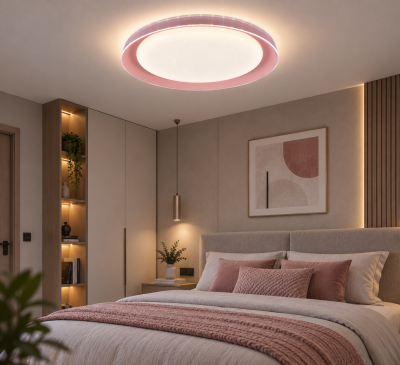 LED плафон AURA PINK – Ø53 см, 33W, 3 цветни температури
