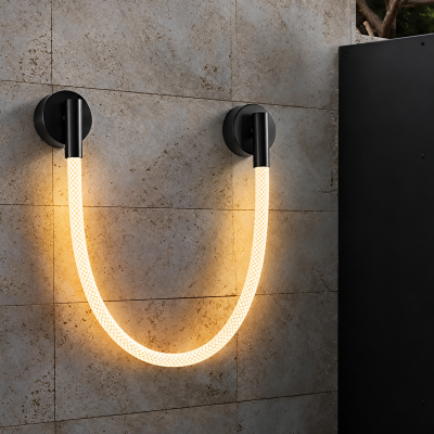 LED аплик LUMINA FLEX – черен, гъвкава светеща линия, 11W, 3000K, L38 см