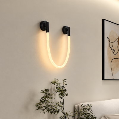 LED аплик LUMINA FLEX – черен, гъвкава светеща линия, 11W, 3000K, L38 см