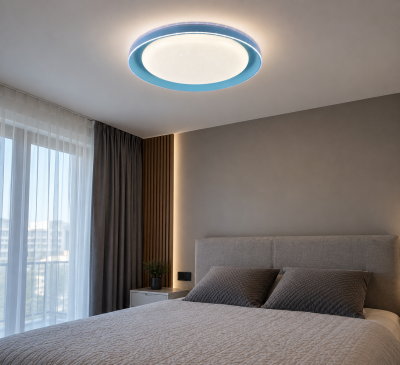 LED плафон AURORA BLUE 33W – Ø53 см | 3 цветни температури 3000K / 4000K / 6000K