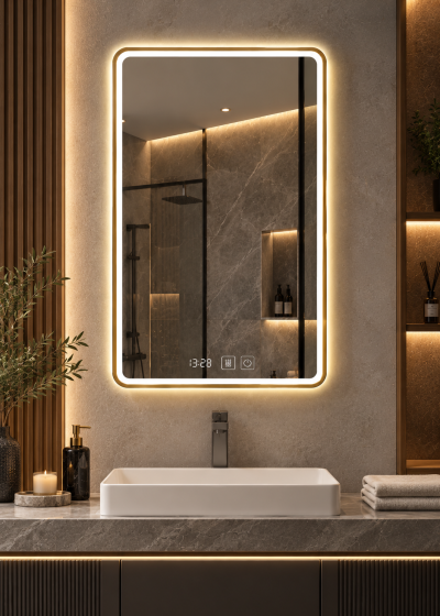 SMART GLOW – LED огледало с 3 цветни температури | 70×50 см, 20W