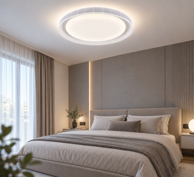 AURA SKY – LED плафон с ефект „звездно небе“ и 3 цветни температури | 33W, Ø53 см