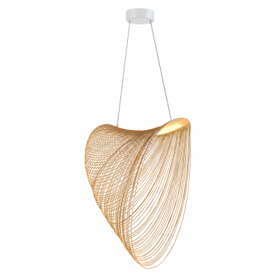 AERIS – дизайнерски LED полилей от бамбук | 16W, 3000K, Ø60 см