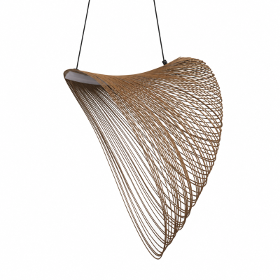 AERIS – дизайнерски LED полилей от бамбук | 16W, 3000K, Ø60 см