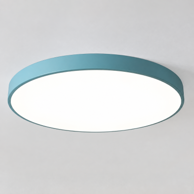 AZURA – модерен LED плафон Ø500 мм | 33W, 3 цветни температури, син