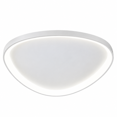 TRIOLA – дизайнерски LED плафон с мека триъгълна форма | Ø450 мм, 3CCT, бял